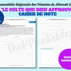 Assemblée Régionale des TJ 2026 - Un bonheur éternel | Cahier de notes | Téléchargement numérique bild 4