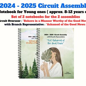 2024 - 2025 JW Circuit Assembly Notebooks SET for the Young Ones ( 8-12 ...