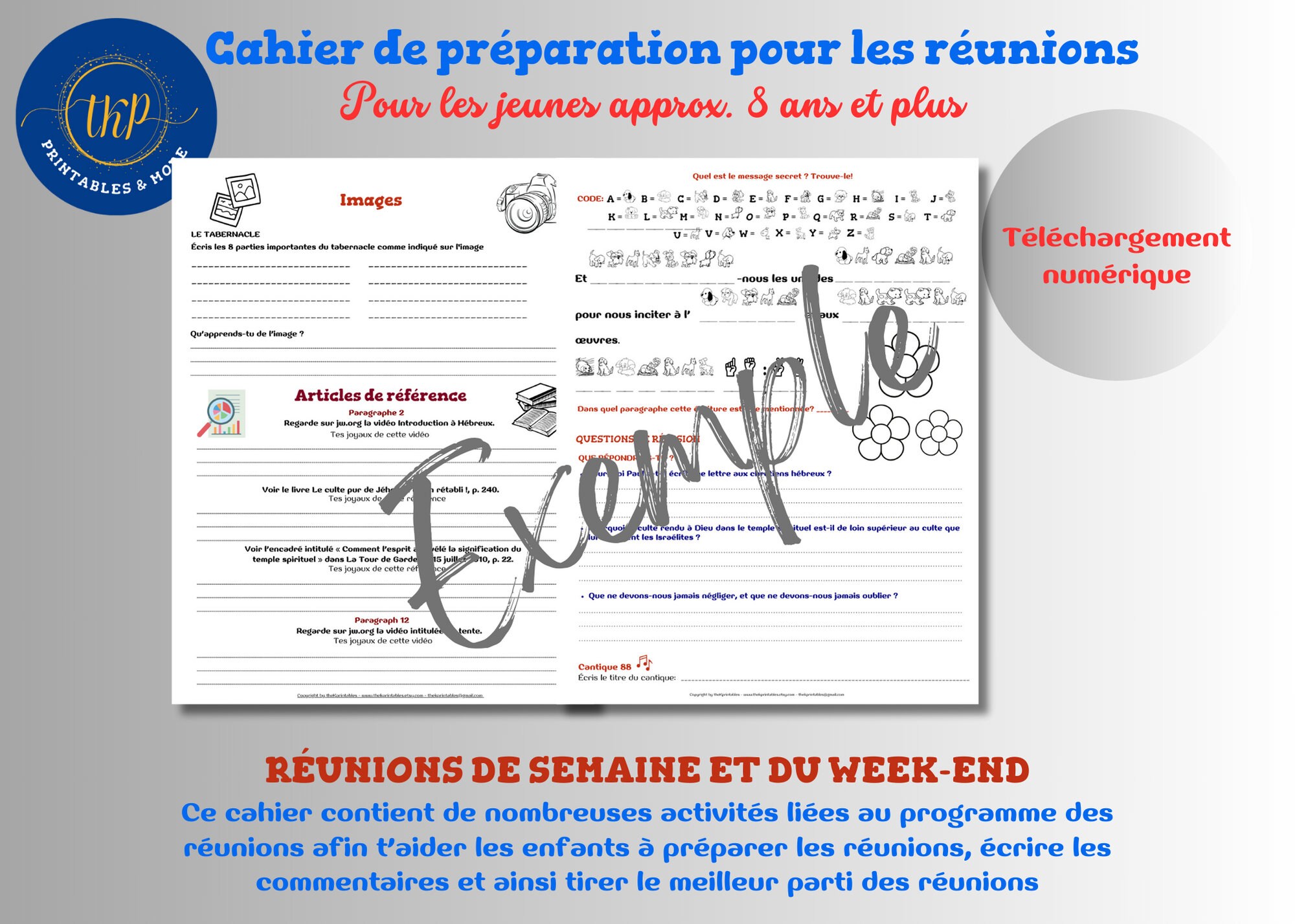 Cahier Page De Garde Reunions 2018 www.etsy.com
