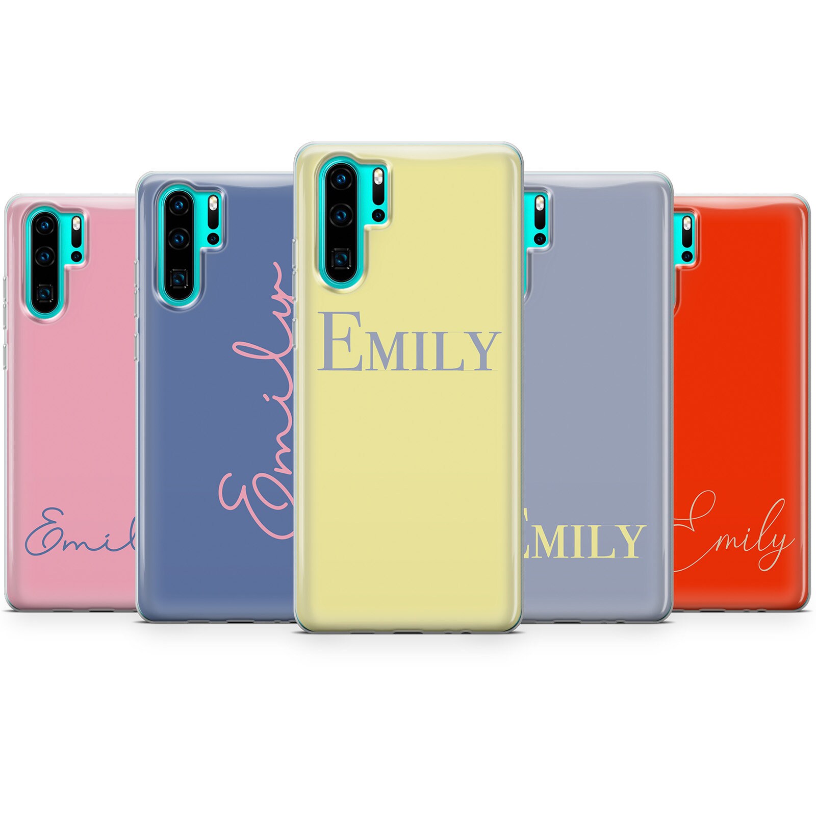 Personalised phone case custom name initials text cover for Etsy