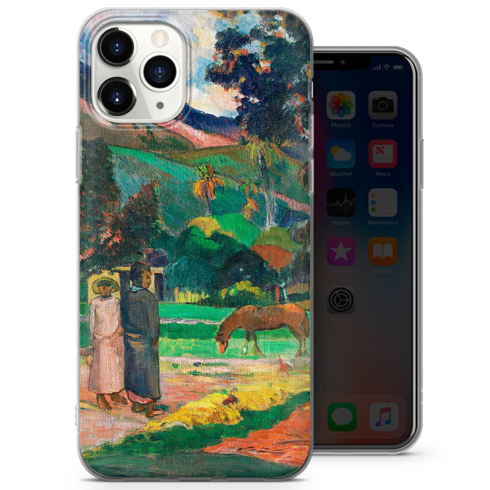 Painting phone case Aesthetic art cover for iPhone 7 8 XS Etsy