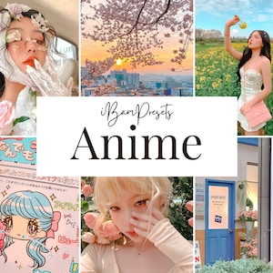 10 Anime Presets for Lightroom Mobile, Japan Preset, Korean Preset, Soft Presets, Aesthetic Presets, Pink Pastel Presets for Instagram