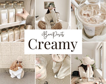 10 Creamy Korean Lightroom Presets, Soft Minimal Presets, Aesthetic Kawaii Preset, Beige Presets, Neutral Filters for Instagram