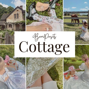 10 Cottagecore Presets for Lightroom Mobile, Fairy Presets, Spring Presets, Dreamy Presets for Instagram, Soft Presets, Aesthetic Preset
