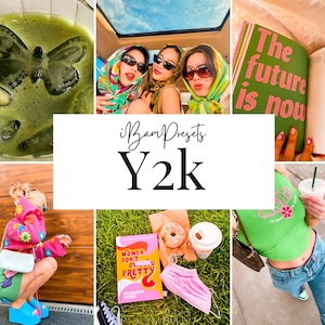 10 Y2K Aesthetic Presets for Lightroom Mobile, Natural Presets, Vibrant Summer Presets, Bright Light Preset, Preppy Instagram Photo Filters