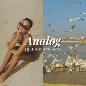 10 Vintage Analog Lightroom Mobile Presets: Retro Grain Film Instagram Filter, Digital Camera Preset