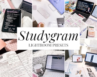 10 Studygram Presets for Lightroom Mobile, Bookstagram Soft Presets, Aesthetic Bookish Filters, Bright Books Preset for Instagram Influencer