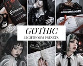 11 Gothic Presets for Lightroom Mobile, Dark Moody Preset, Witchy Bookish Presets, Spooky Bookstagram Instagram Filter