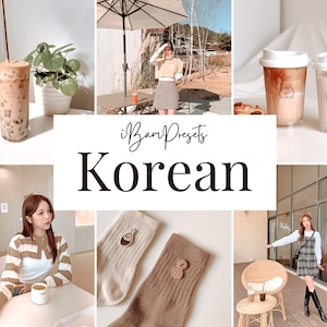10 koreanische Voreinstellungen für Lightroom Mobile, Weiche Voreinstellungen, Minimale Voreinstellungen, Ästhetische Voreinstellungen, Kawaii Voreinstellung, Neutrale Voreinstellungen für Instagram