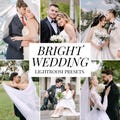 10 Bright Wedding Mobile Lightroom Presets, Light Airy Presets for Wedding, Bright Bridal Presets,  Engagement Preset, Clean Natural Filters