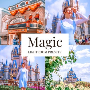 10 Magic Presets for Lightroom Mobile, Theme Park Preset, Colorful Vibrant Preset, Bright Light Filter, Travel Preset for Instagram