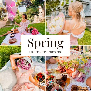 Spring Mobile Lightroom Presets, Vibrant Preset, Lifestyle Presets, Bright Presets, Aesthetic Clean Presets, Light and Airy for Instagram