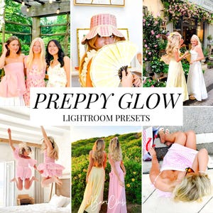 10 Preppy Glow Mobile Lightroom-förinställningar, livfulla sommarförinställningar, ljusa färgglada förinställningar, ljus luftig förinställning, naturlig förinställning för Instagram