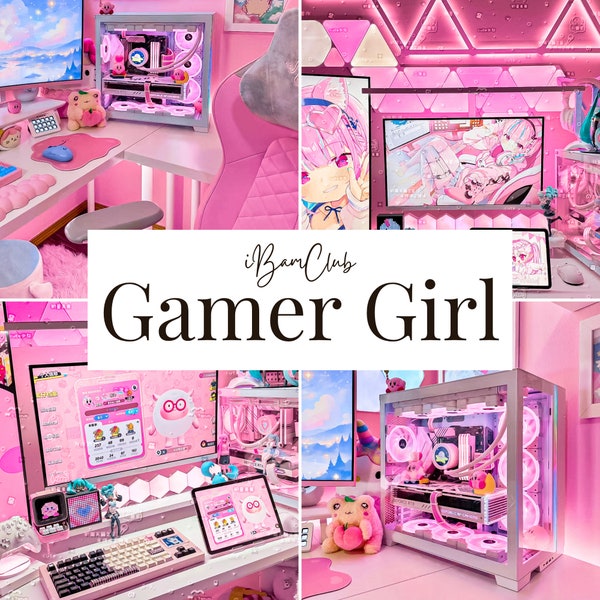 10 Gamer Girl Presets for Lightroom Mobile, Kawaii Presets, Aesthetic Presets, Pink Presets, Desktop Presets, Girly Presets for Instagram