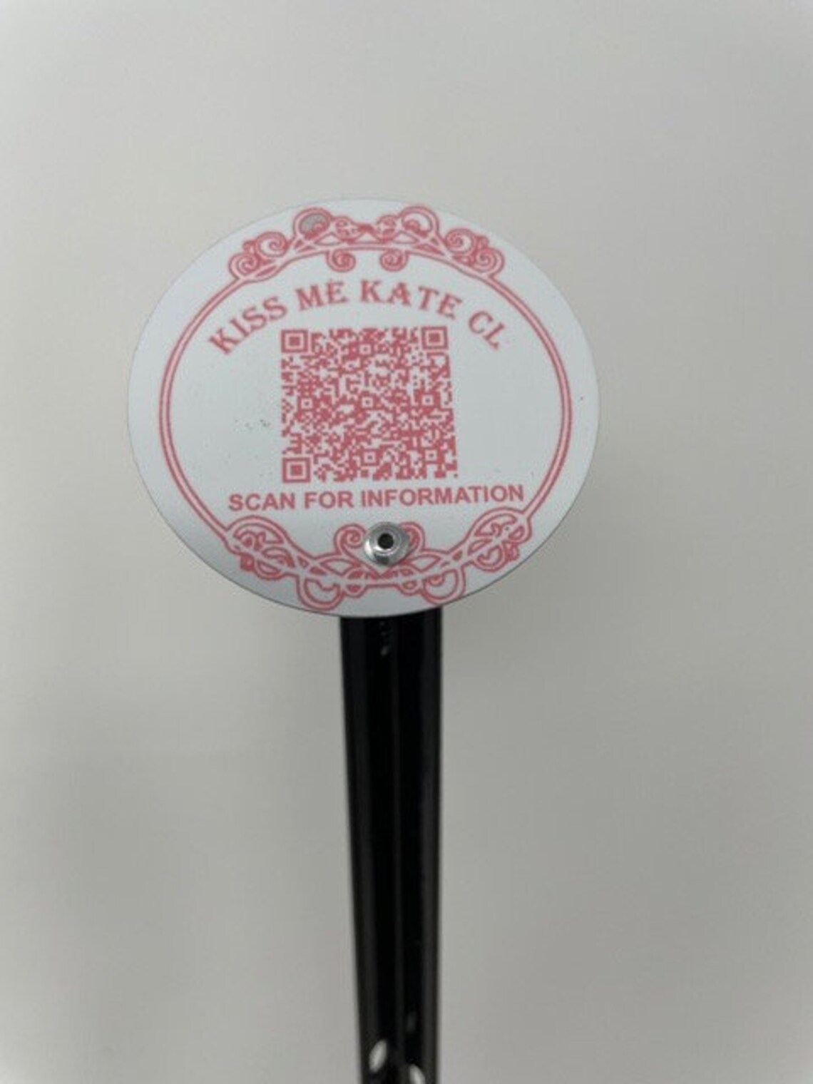 Custom QR code 3 inch metal garden plant identification Etsy