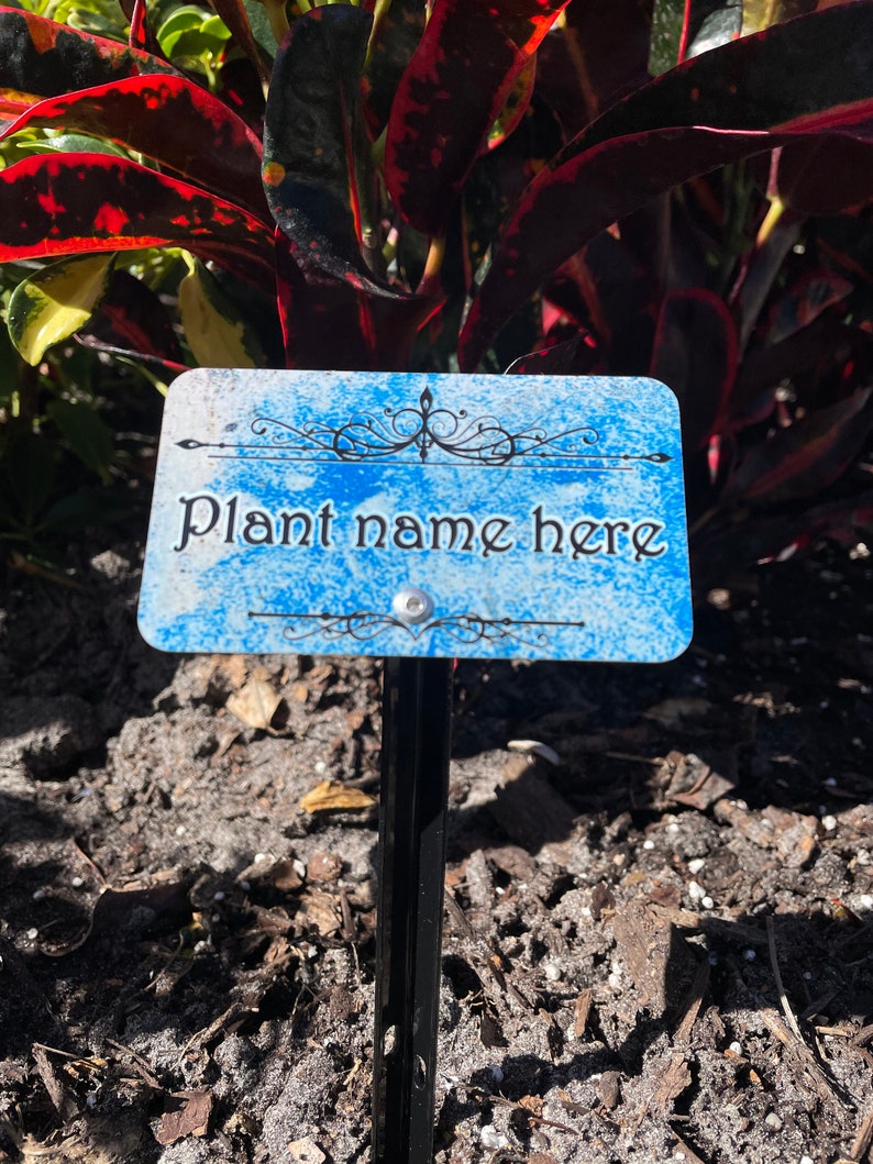 Custom Metal Garden Plant Identification Marker/tag With Etsy