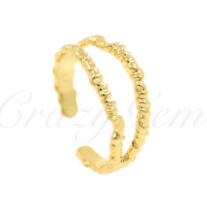 18K Gold Filling Adjustable Ring,Dainty Ring,Open Ring,Fashion Ring,Minimalist Jewelry,19.8x8.7mm