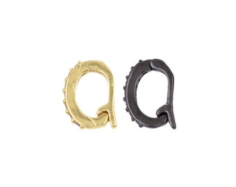 Oval Shape Snap Clip Trigger Clasp,Dainty Gold Spring Clasp,For DIY Minimalist Jewelry Findings 9x6.5mm