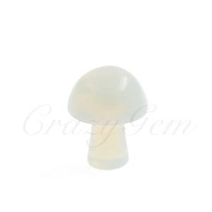 Natural Opalite Gemstone Mushroom Charm,Mini Healing Crystal Mushroom Home Decoration 16x21mm