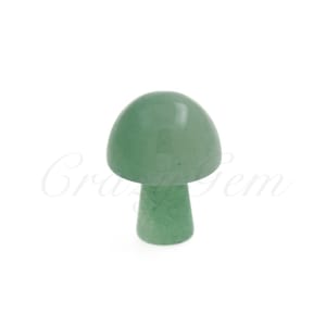 Green Aventurine Mushroom Charm,Mini Healing Crystal Mushroom Home Decoration 16x21mm