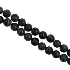 Genuine Natural Agate Gemstone Beads - Banded Brown And Black Agate Stone beads - Smooth Round Bead