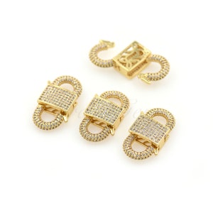Delicate Lock Spring Buckle, Carabiner, Jewelry Buckle, DIY Bracelet Necklace Making Supplies, 14.5x27mm