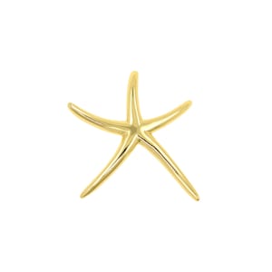 Gold Starfish Necklace | Starfish Jewelry | Beach Jewelry | Layering Necklace | Gifts for Her | Ocean Charm | 28.5x28mm