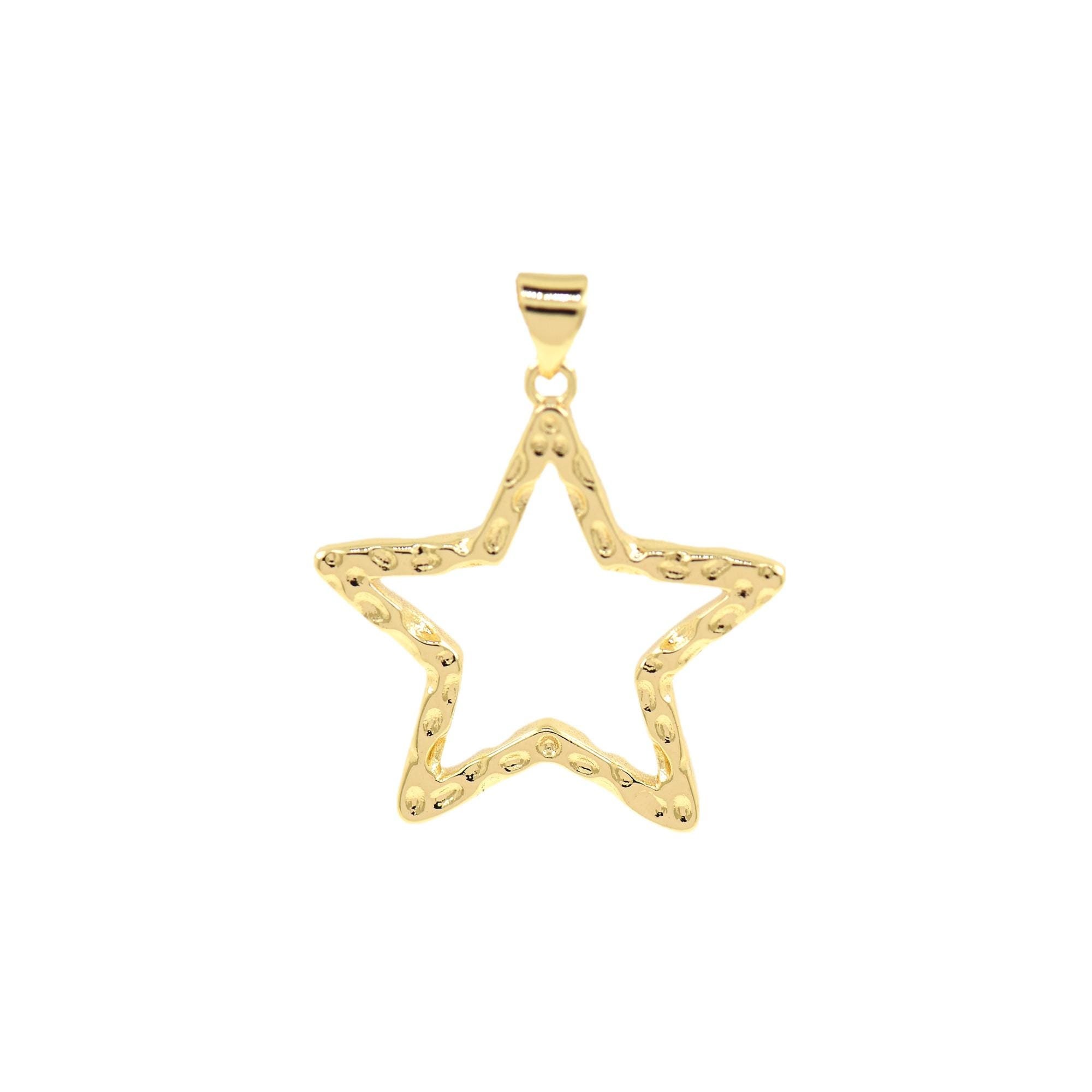 ア*ラ様 K18 gold-plated Star Pendant 18K Gold-plated Star Pendant, Hollow Pendant, Hollow Jewelry