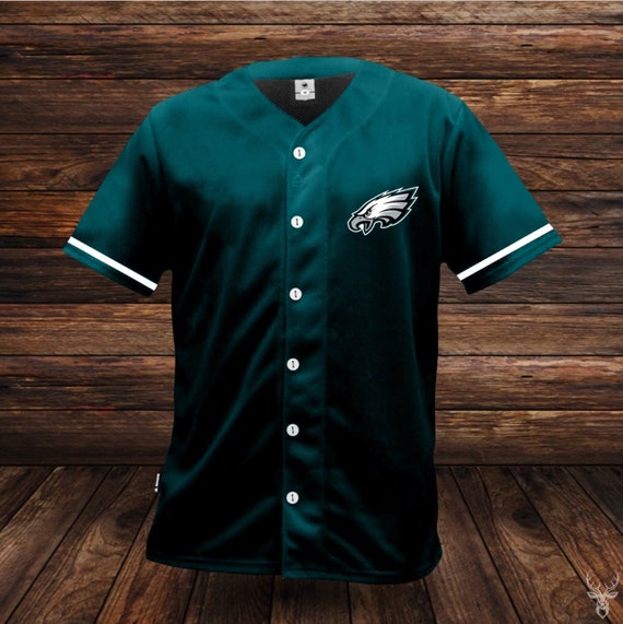 Philadelphia Eagles NFL Basic Baseball Shirt Baseball Jersey | Etsy