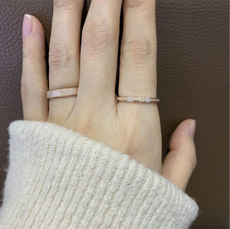 Gold Band Ring,Gold frosted Ring,Gold Band for Man,Thick Ring,Thin Ring,Simple Gold Ring,Couple Ring,Chunky Ring,Dainty Ring,Bold Ring