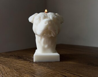 Staffordshire Bull Terrier | Staffy | Dog | Candle | Animal | Pillar | Gift | Dog Lover