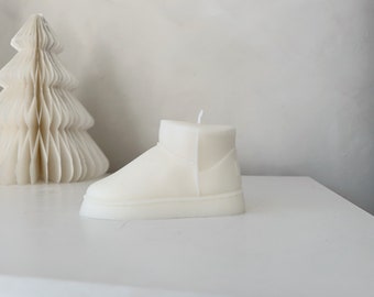 Handmade Boot Candle | Novelty Winter Decor, Gift