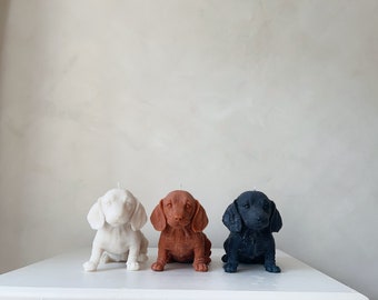 Handmade Dachshund Candle | Sausage Dog, Soy Wax