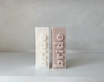 Handmade Bride Soy Wax Candle | Wedding Gift
