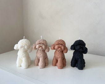 Cavapoo Candle x1 | Dog | Animal | Dog lover | Unique | Pillar | Handmade | Personalised | Scented | Gift