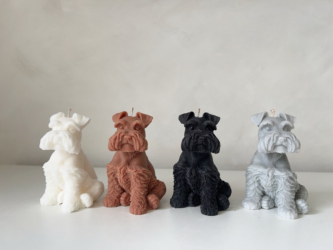Schnauzer Candle Etsy UK