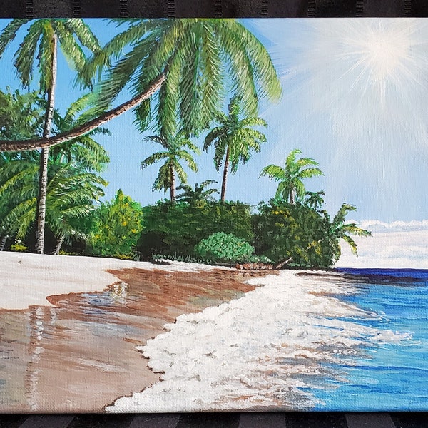 Beach Painting Etsy