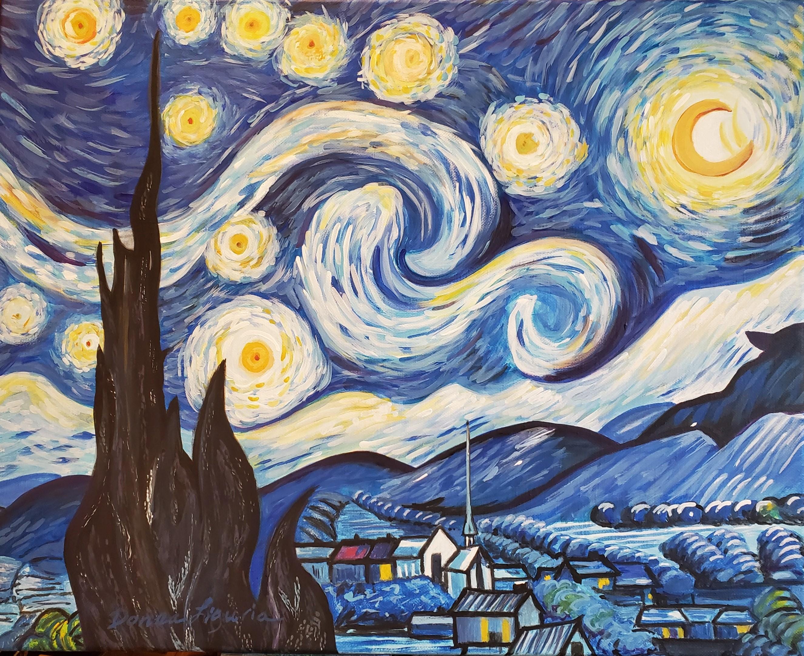 Stars Starry Night Starry Night Sky Print Vincent Van Gogh Giclee 