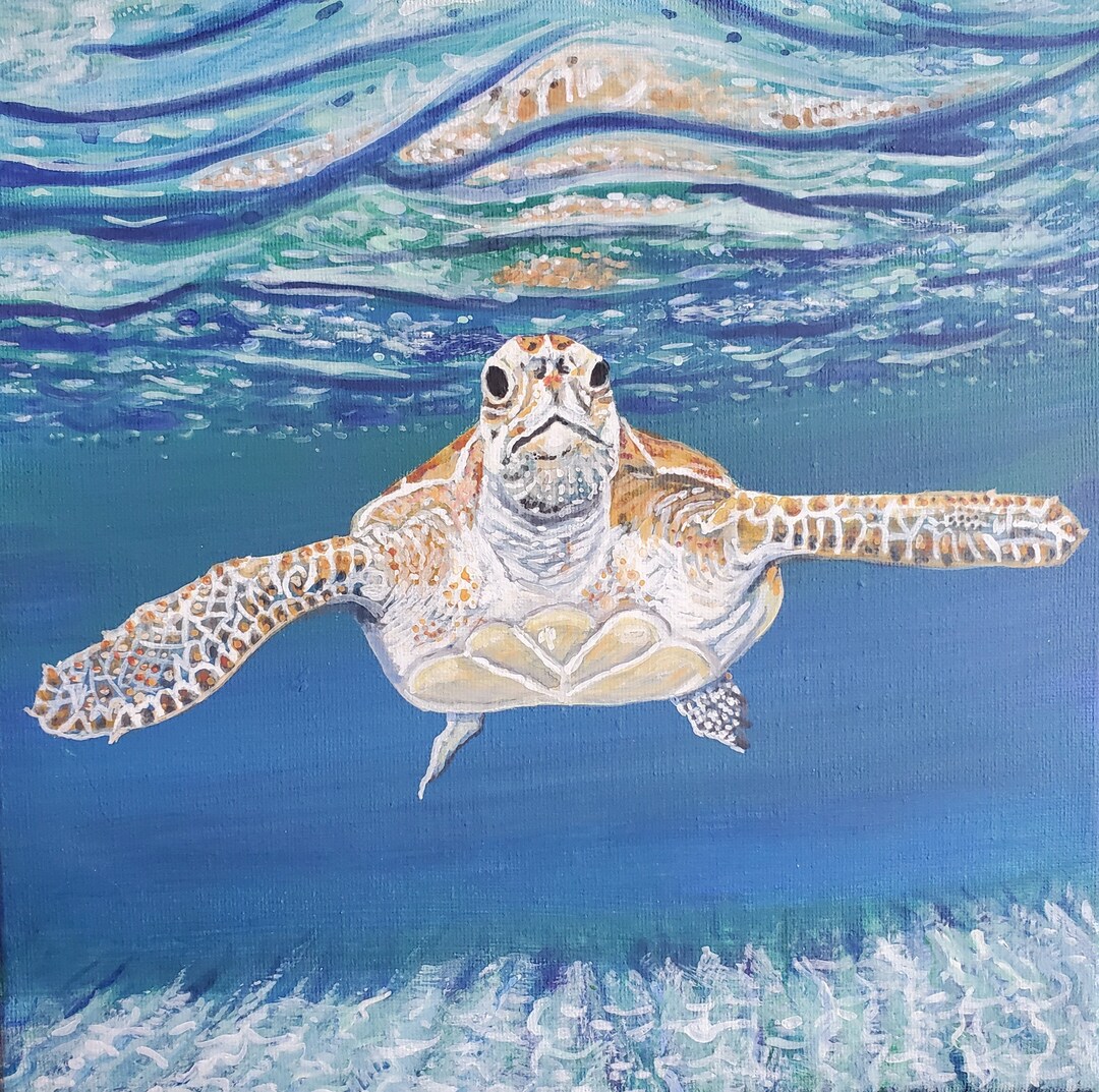 Sea Turtle Print, Sea Turtle Wall Art, Turtle Art, Sea Turtle, Sea