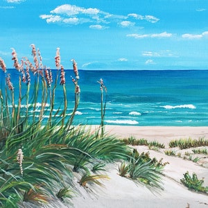 Seashore Print, Beach, Sand Dune,  Ocean Art Print, Beach Art Print, Wall Art Beach, Beach Print, Giclée Print, Seaside, Ocean Waves