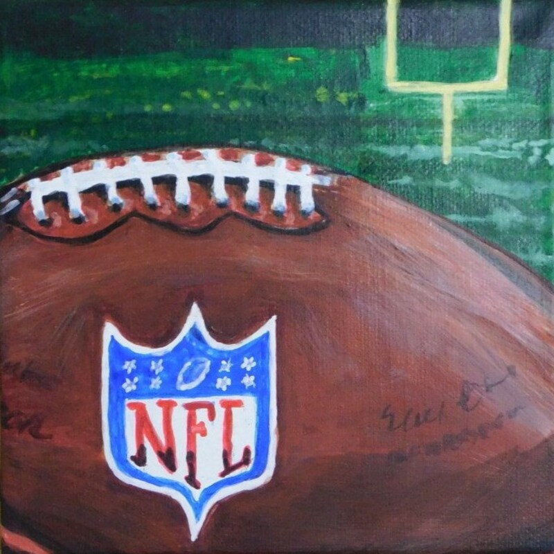 Football Painting - Etsy