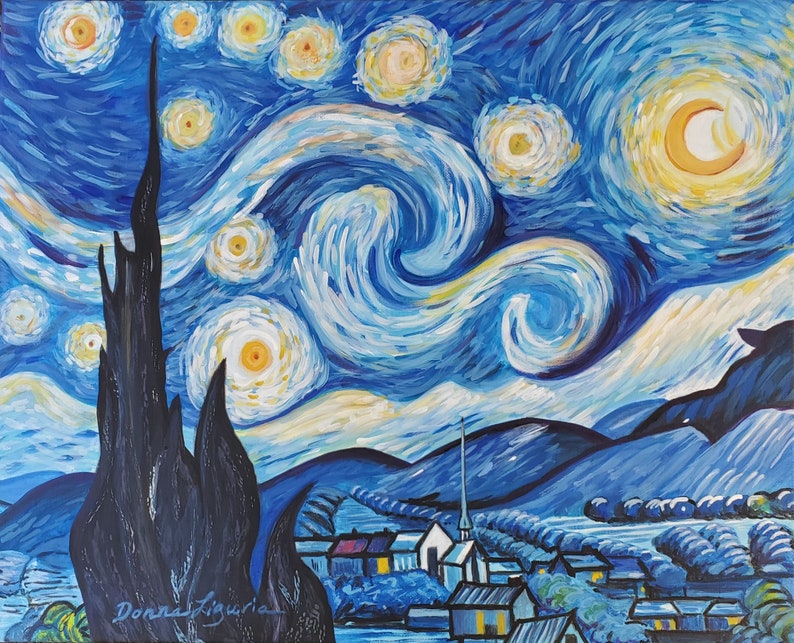 Starry Starry Night Starry Night Sky Print Vincent Van Gogh - Etsy Ireland