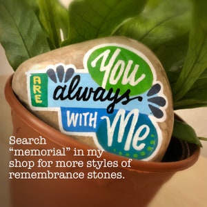 Memorial Painted Rocks · Hand-painted Keepsake Art Stones · in Memory ...