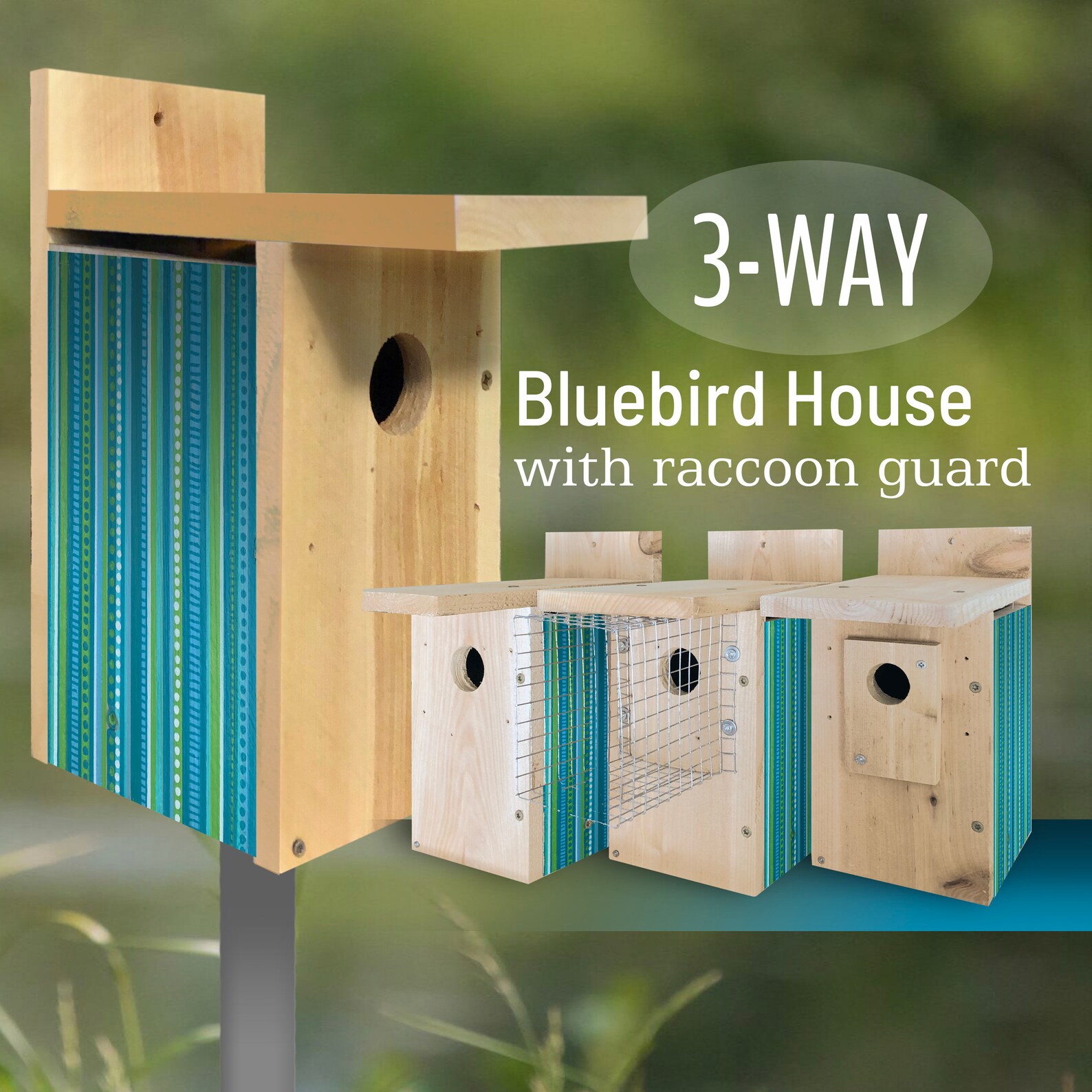 CEDAR Bluebird house Wren Chickadee Swallow Fun casa de | Etsy