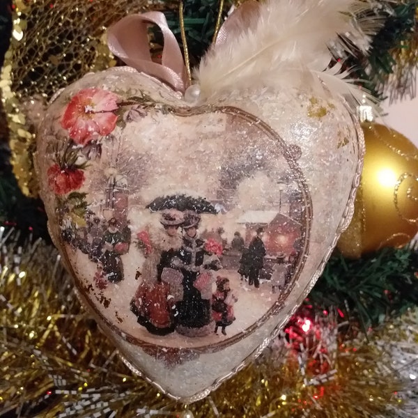 Shabby Chic Ornament Etsy UK