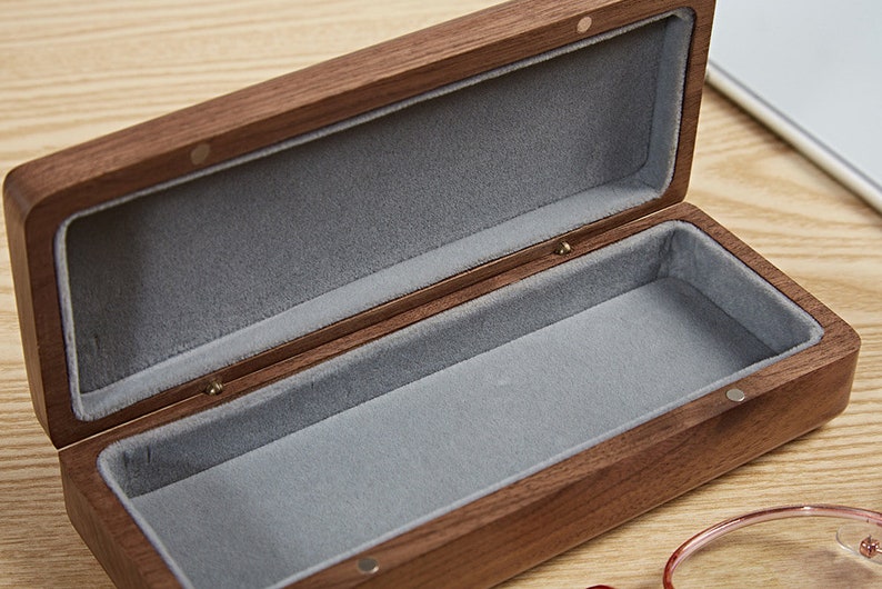 Wood Glasses Case Reading Eyeglasses Box Retro Glasses Etsy