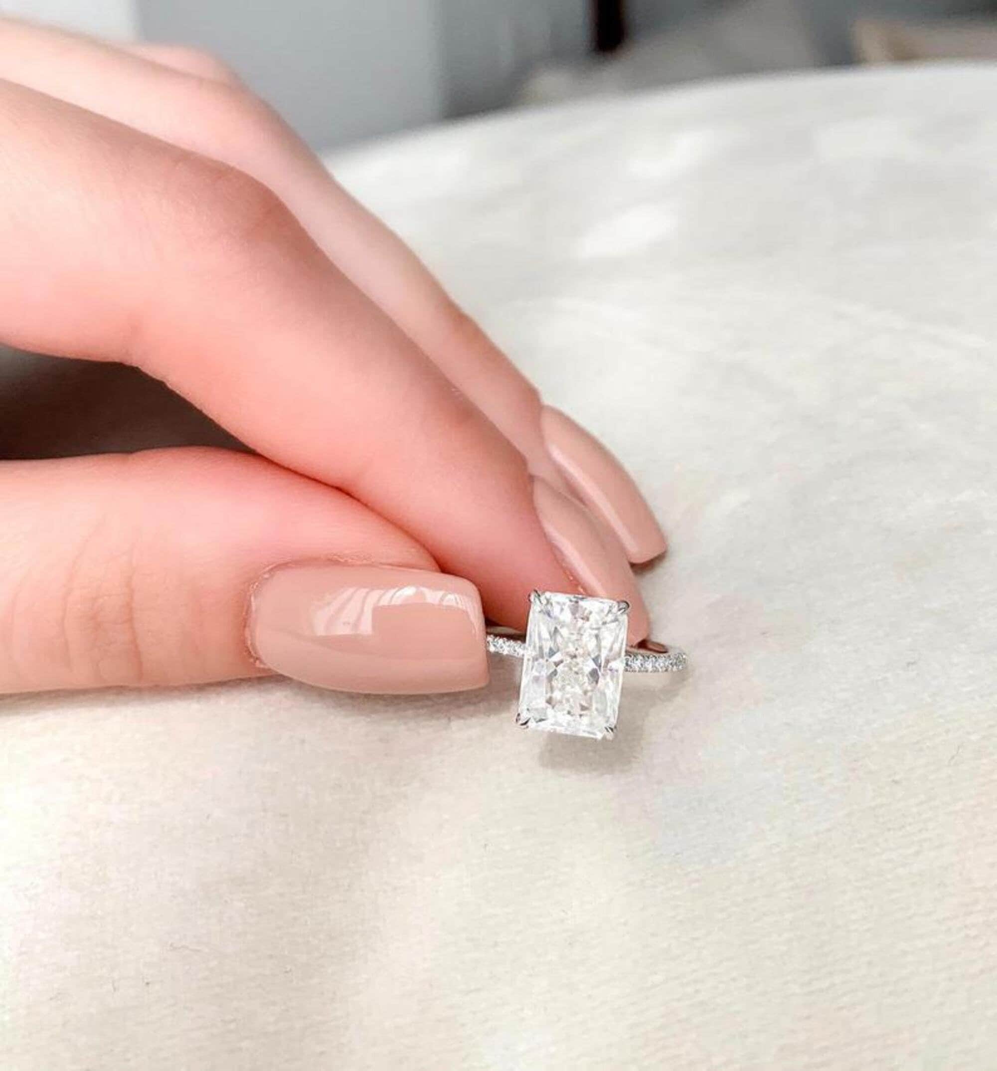 radiant engagement ring radiant engagement ring