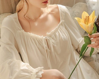 white nighty dress