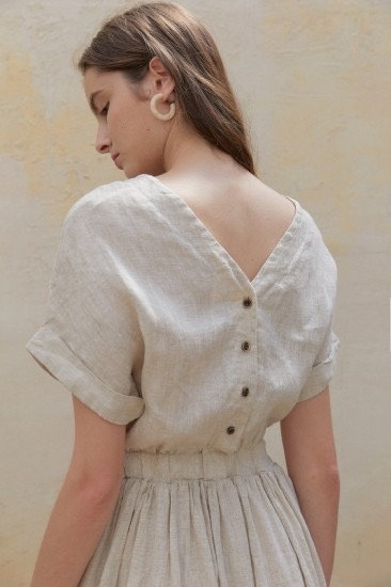 Cottagecore linen dress Clearance