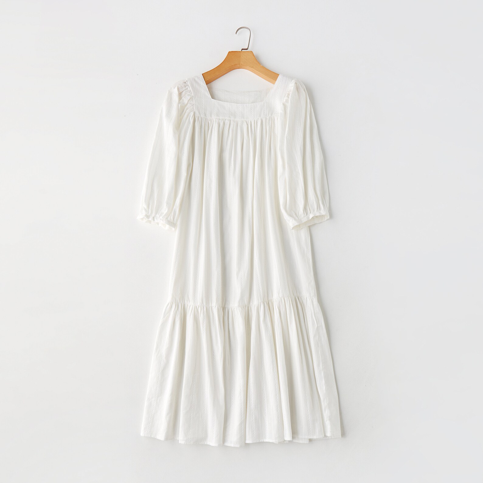 White Summer Dress Cotton Nightgown Vintage Dress Summer - Etsy